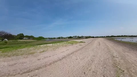 Warwick, Rhode Island Aerial Serenity | FPV Drone Journey Video stock 243581053