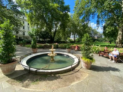 Warwick Square, Pimlico. Pimlico is an upscale prime central London area Stock Photos