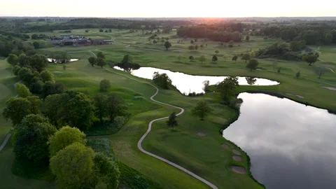 The Warwickshire Golf Course Sideways Stock Footage 276180191
