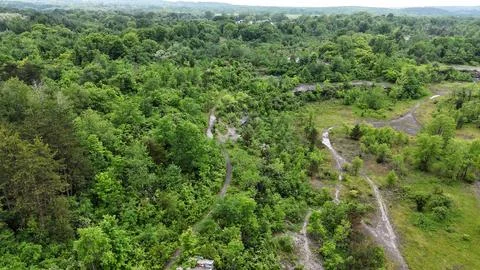That was Part of - Split Rock Quarry - Syracuse, NY 库存照片