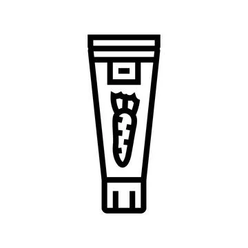Wasabi condiment line icon vector illustration Stock Illustration