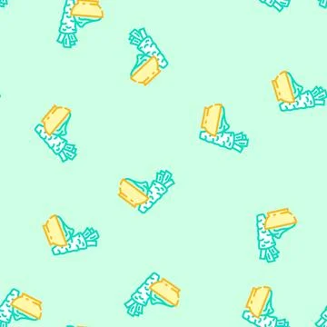 Wasabi condiment vector seamless pattern Illustrazione stock