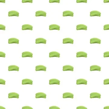 Wasabi paste mounds forming a repeating pattern for culinary design Stock Illustration