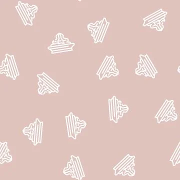 Wasabi on plate line vector seamless pattern Stock Illustration