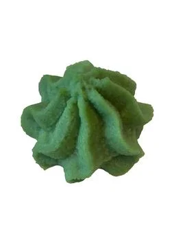 Wasabi portion on white background Stock Photos