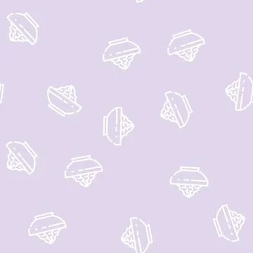 Wasabi sauce line vector seamless pattern black Stock Illustration