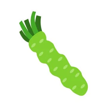 Wasabi vector icon isolated on white background Stock Illustration