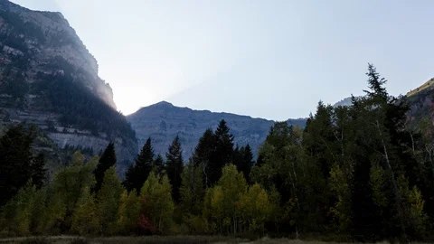 Wasatch Mountains Sunrise 스톡 동영상 87244755