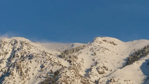 Wasatch Range Time lapse Clouds moving video Utah Mountains  Stock Footage 102590662