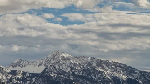 Wasatch Range Winter Timelapse Vídeo Stock 67839068