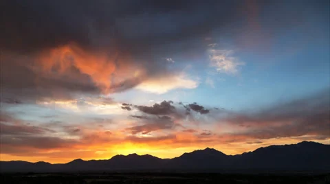 Wasatch Sunrise Time Lapse Video stock 39908577