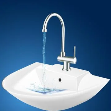 Wash basin Stock Illustration