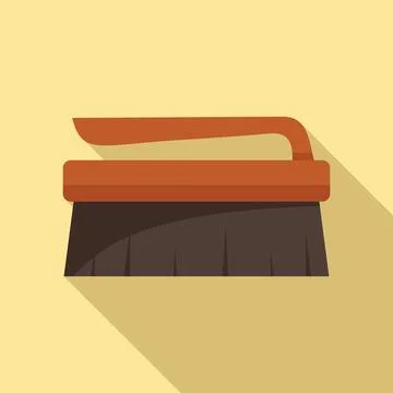 Wash brush icon, flat style Stock Illustration