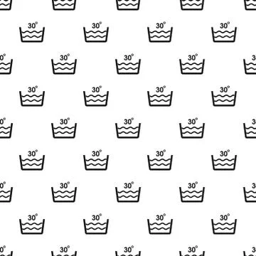Wash in cold water pattern seamless vector 스톡 일러스트