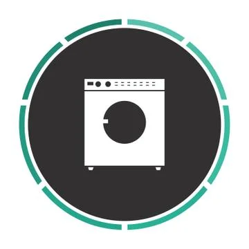 Wash computer symbol Stock Illustration