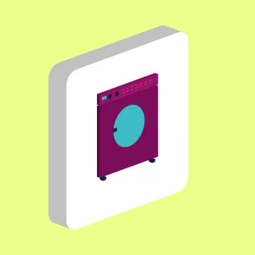 Wash computer symbol Stock Illustration