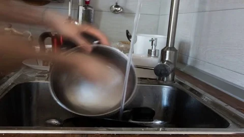 Wash dishes timelapse Video stock 78105833