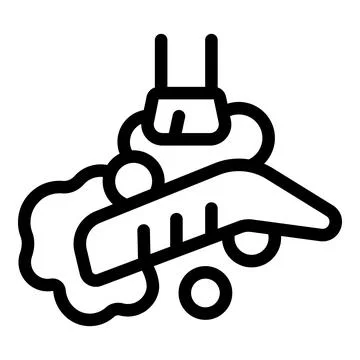 Wash eyebrow icon outline vector. Facial tattoo Stock Illustration