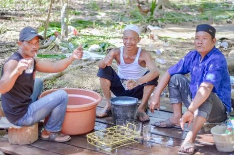 Wash the glass Stock Photos