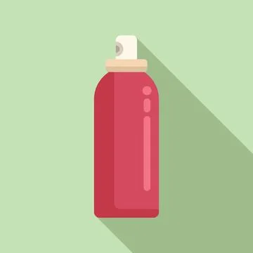 Wash hand paint icon flat vector. Spray bottle Ilustración de archivo