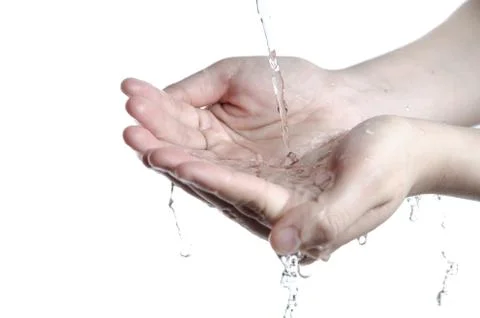 Wash hand Foto stock