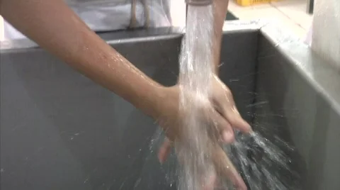 Wash hands Stock Footage 855045