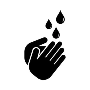 Wash hands icon. Vector illustration on withe background. Isolated. Illustrazione stock