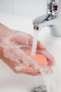 Wash hands Stock Photos