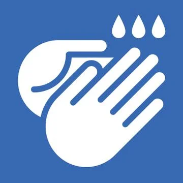 Wash hands sign Stock Illustration
