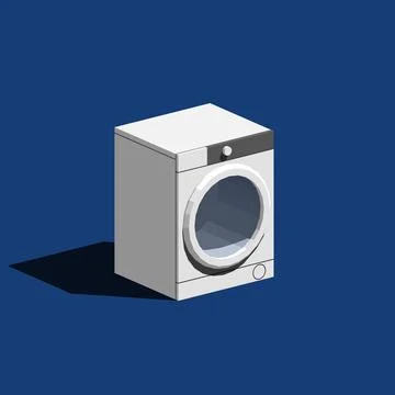 Wash Machine Isometric Stock Illustration