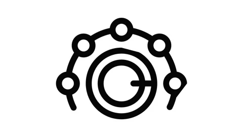 Wash machine wheel mode icon animation Stock Footage 152639779
