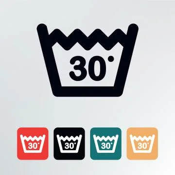 Wash at or below icon. Stock Illustration