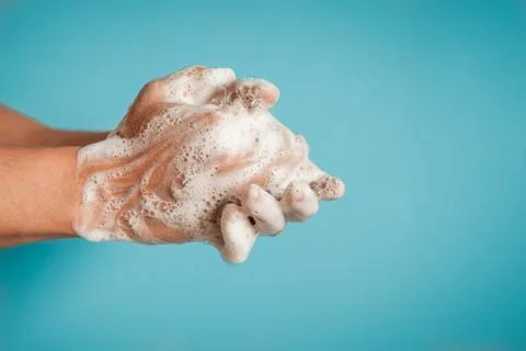 Wash your hands and keep them clean concept Stock Photos
