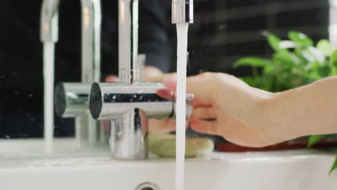 Wash your hands close-up Stock Footage 131441796