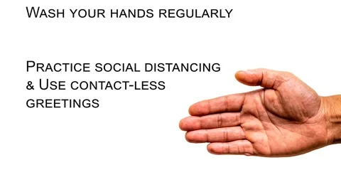 Wash your hands. Reminders to help decrease infection outbreak. 動画素材 126299086