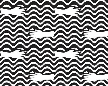 Wash your hands seamless pattern illustration Illustrazione stock