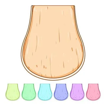 Washable burp cloths cartoon vector graphic Stock Illustration