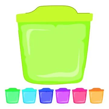 Washable silicone snack bag vector cartoon graphic Stock Illustration