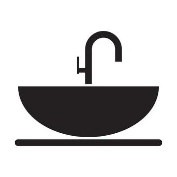 Washbasin sink icon vector for your web design, logo, infographic, UI. illust Stock Illustration