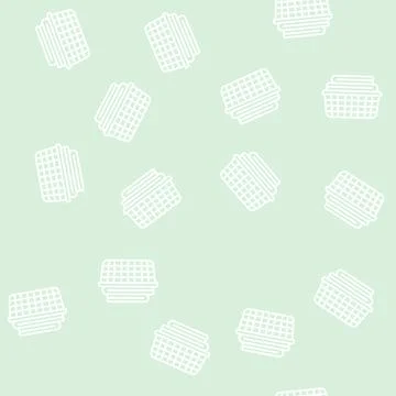 Washed clean fabric clothes in basket line seamless pattern Illustrazione stock