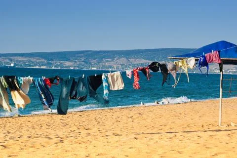 Washed clothes Stock Photos