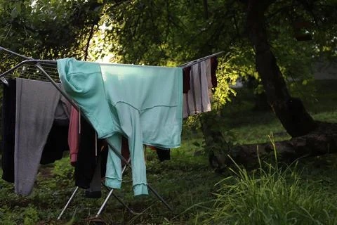 Washed laundry Stock Photos