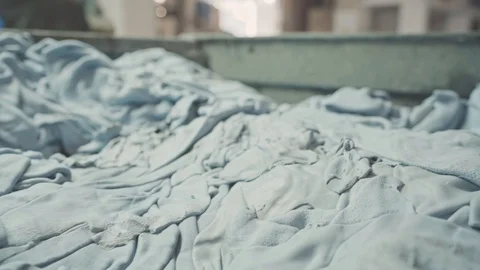 Washed leather ready for drying process. Stock Footage 121927193