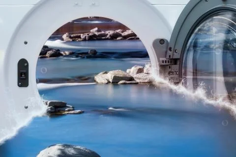Washer flood Foto stock
