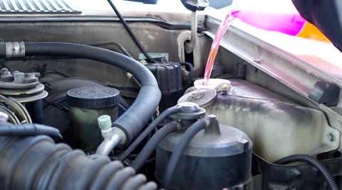 Washer fluid top up. Stock Footage 43740021