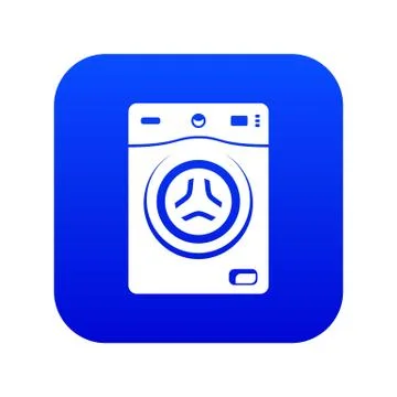 Washer icon blue vector Illustrazione stock
