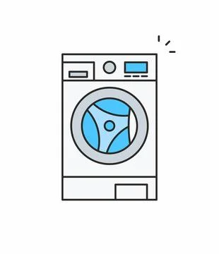 Washer icon Stock Illustration