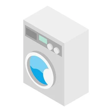 Washer isometric 3d icon Illustrazione stock