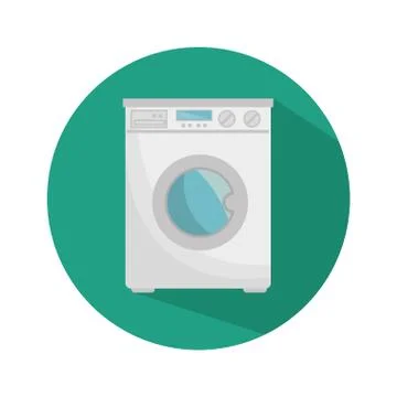Washer machine isolated icon Stockillustratie