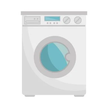 Washer machine isolated icon Stock Illustration